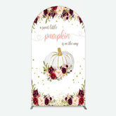 Aperturee Aperturee Pumpkin On The Way Floral Baby Shower Arch Backdrop